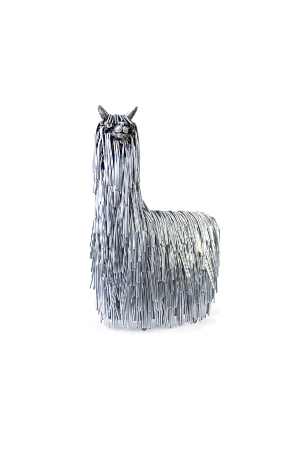 Alpaca Suri de Alambre Galvanizada