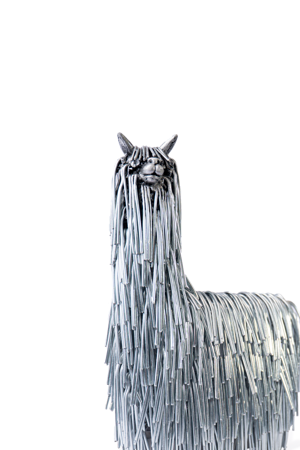 Alpaca Suri de Alambre Galvanizada , Fibras y Hebras