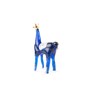 Llama de vidrio modelado y pan de oro | FIBRAS Y HEBRAS