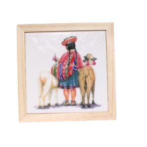 Cuadro Cholita Y Alpaca