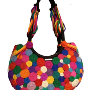Bolso De Fieltro Con Circulos Folklore BO10T